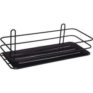 Bathroom Solutions Black Bathroom Shelf with Suction Cups for Cabin Sh 